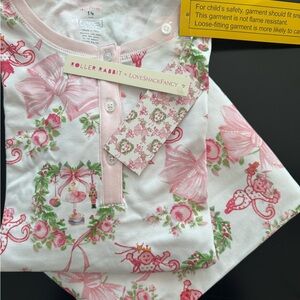 Roller Rabbit x LoveShackFancy Pink Floral Pajama Set